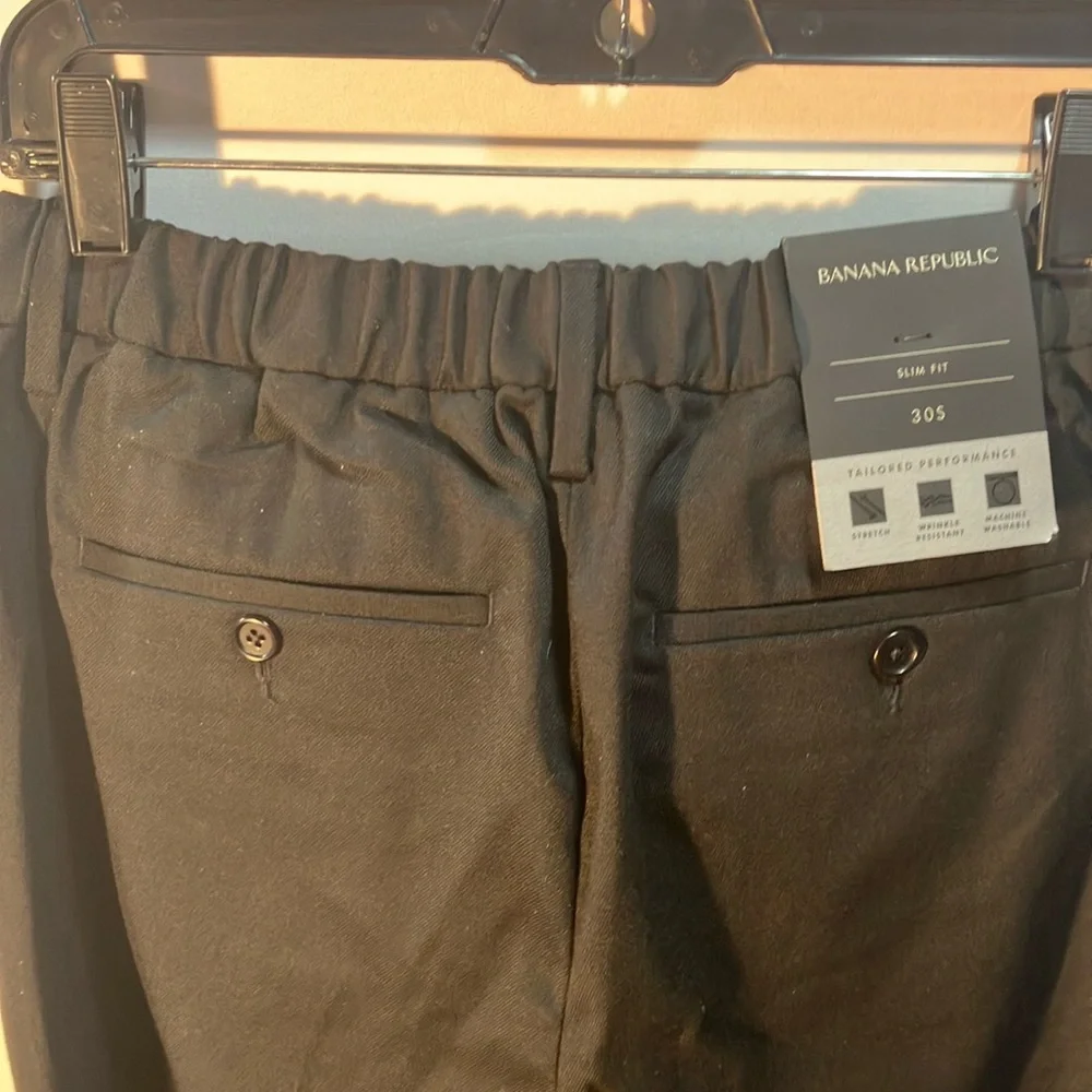 Banana Republic Black Dress Pants Streamlined Silhouette